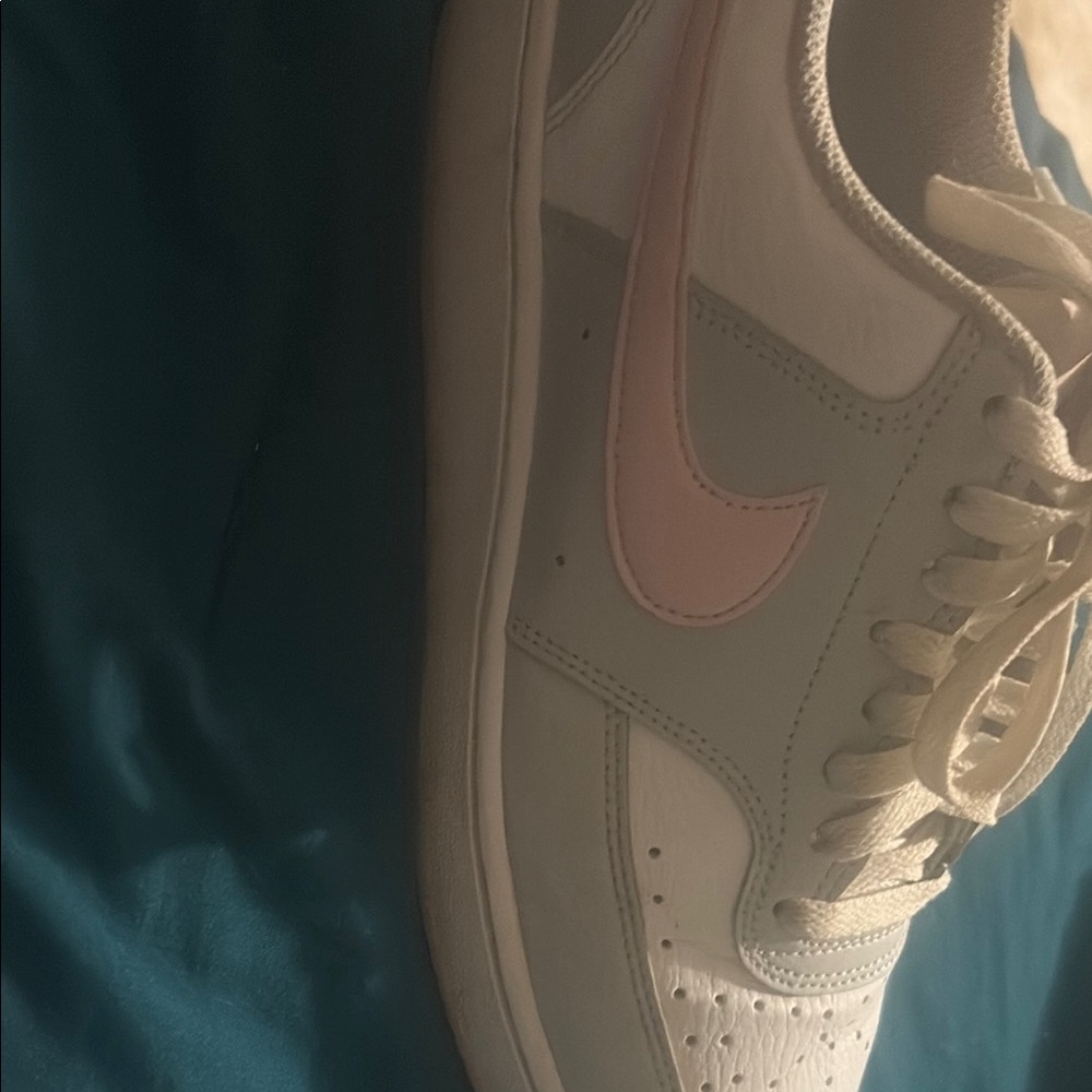 Nike Cream and Pink Sneakers Modern Design